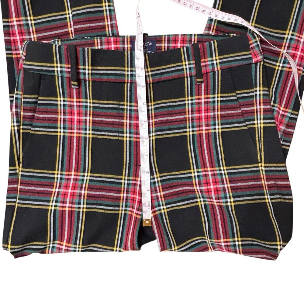 J Crew BC606 Sz‎ 0 NWOT Full-length Ruby Pant in Stewart Tartan Plaid Stretch - Picture 12 of 15
